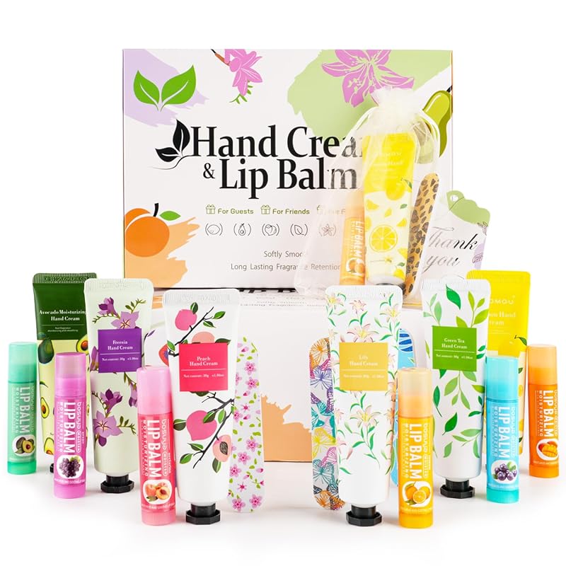 Bulk Hand Cream Lip Balm Sets for Bridal Shower Bachelorette Party Gue
