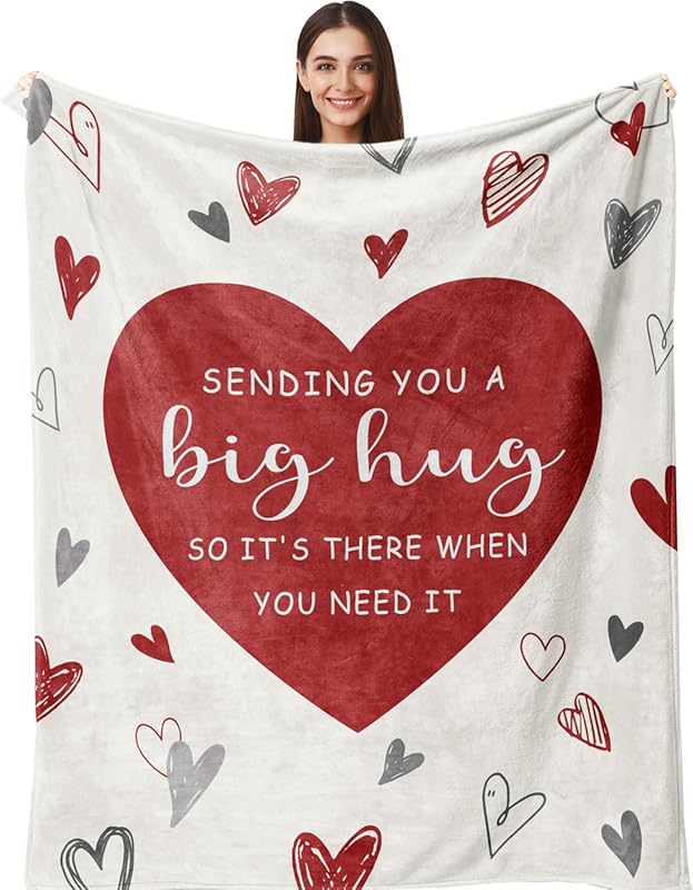 Soft Hug Blanket for Her – Thoughtful Get Well or Thinking of You Gift