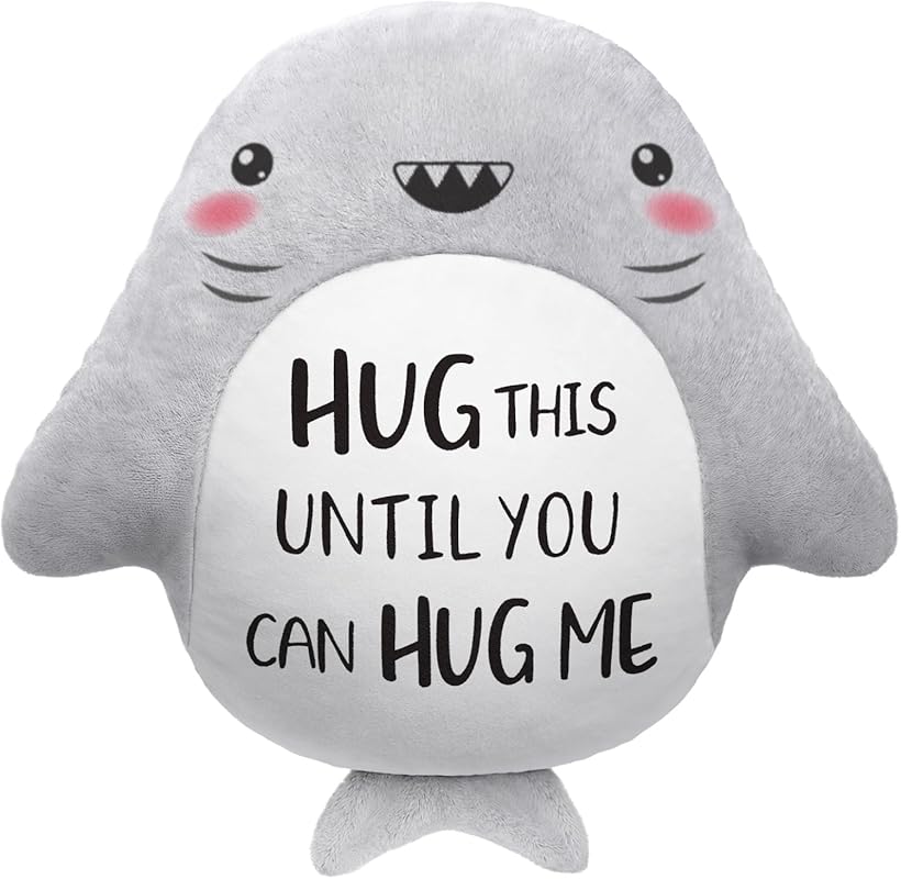 Cute Shark Pillow for Long-Distance Couples – Sweet I Love You Gift fo