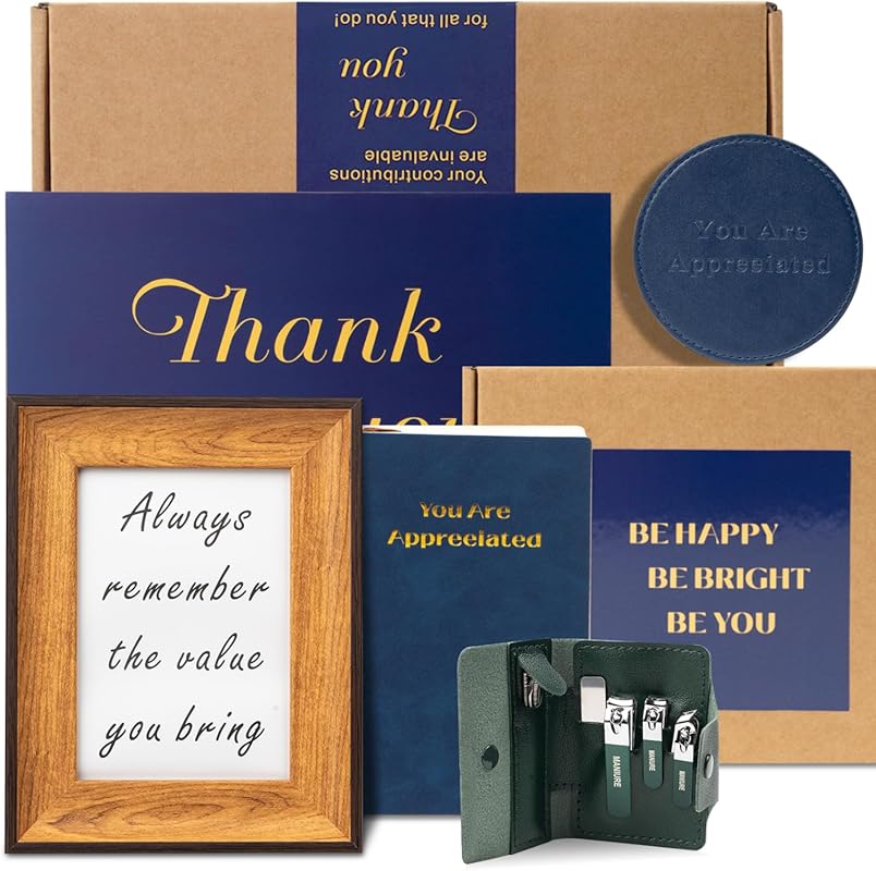 Employee Appreciation Gift Set with Notebooks Coasters Nail Clippers P