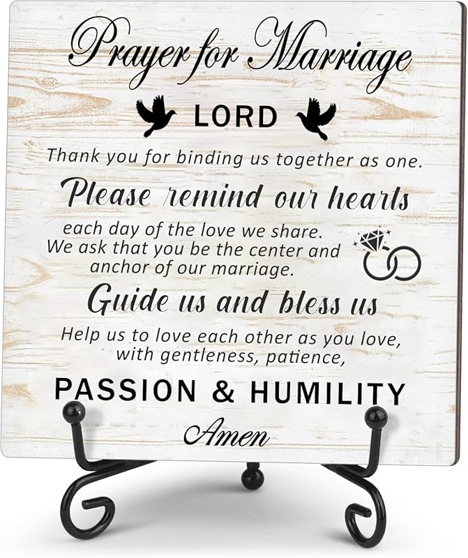 Prayer for marriage Wedding gifts Wedding sign Marriage blessing Gifts