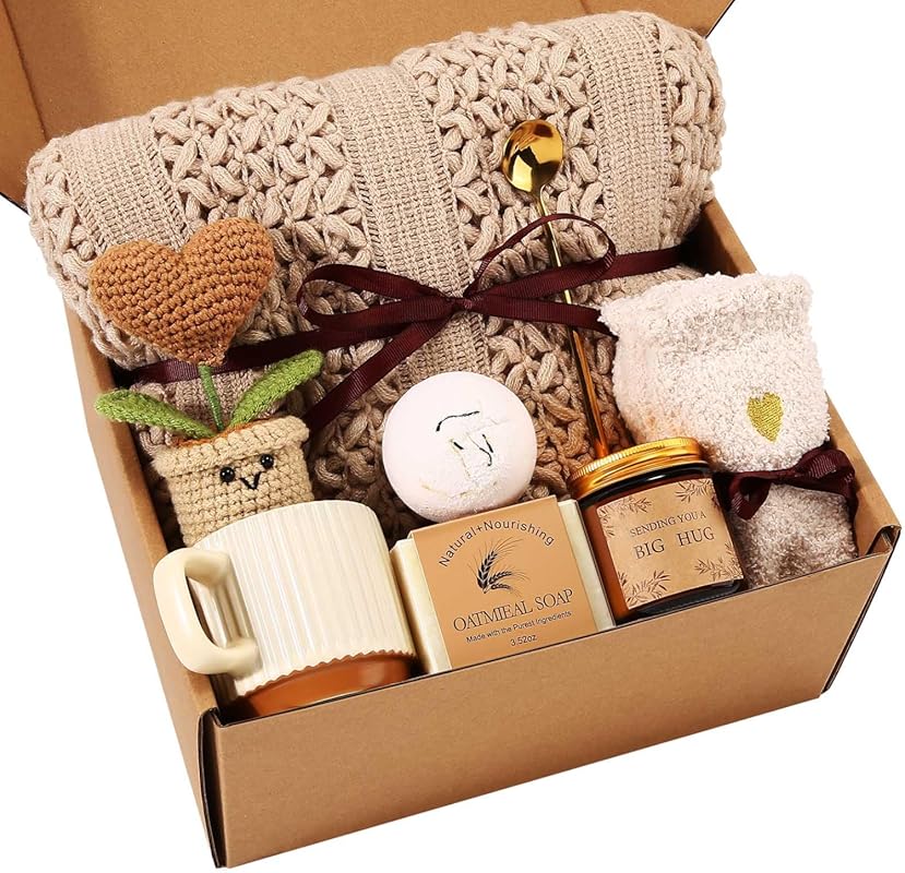 Get Well Soon Gift Baskets for Women Self Care Gifts, Spa Care Package