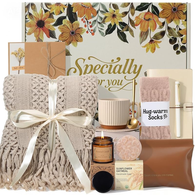 Self care gift basket for women, perfect for birthday, get well soon,