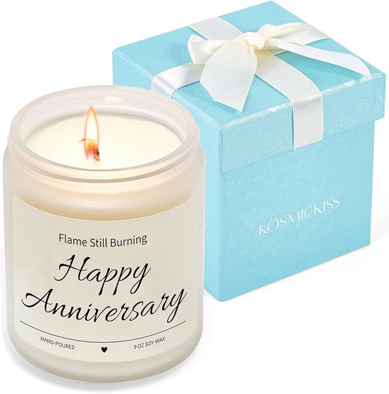 Anniversary Candle Gifts for Women Men, Romantic Gift for Couple Boyfr