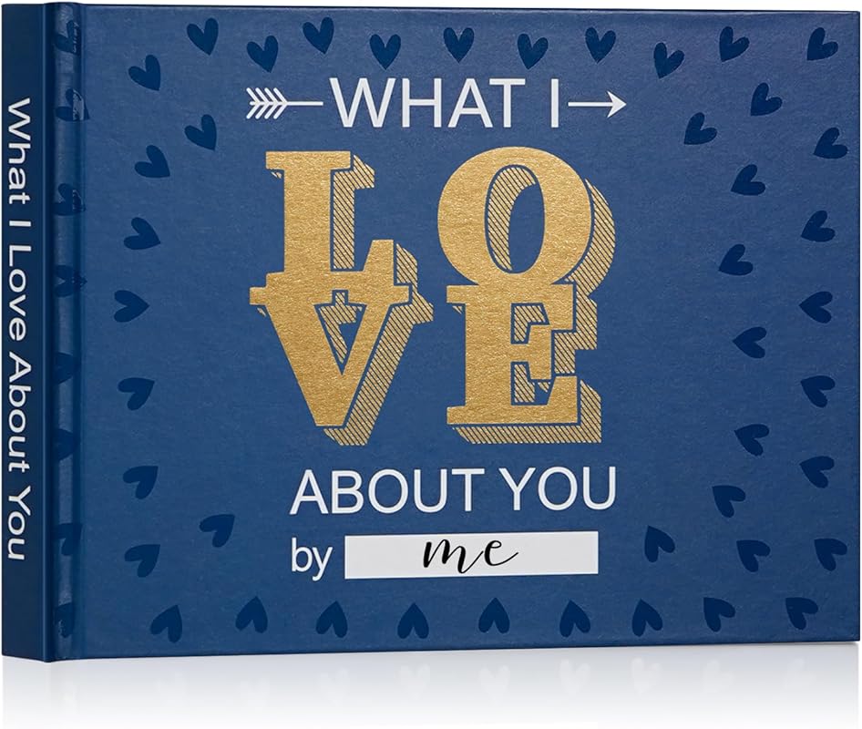 Artmag What I Love about You Book, Fill-in-the-Blank Love Journal Book