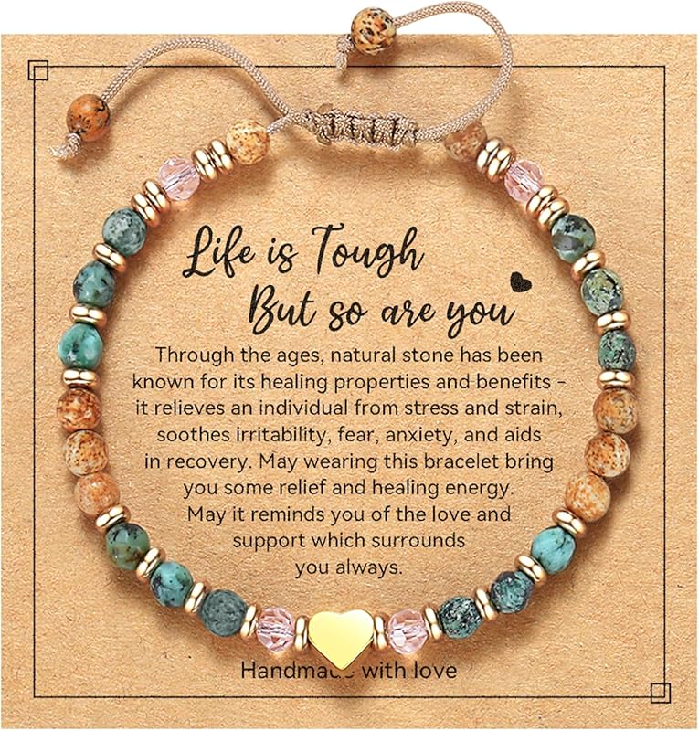 Healing Stone Bracelet for Women – Inspirational Birthday or Get Well 
