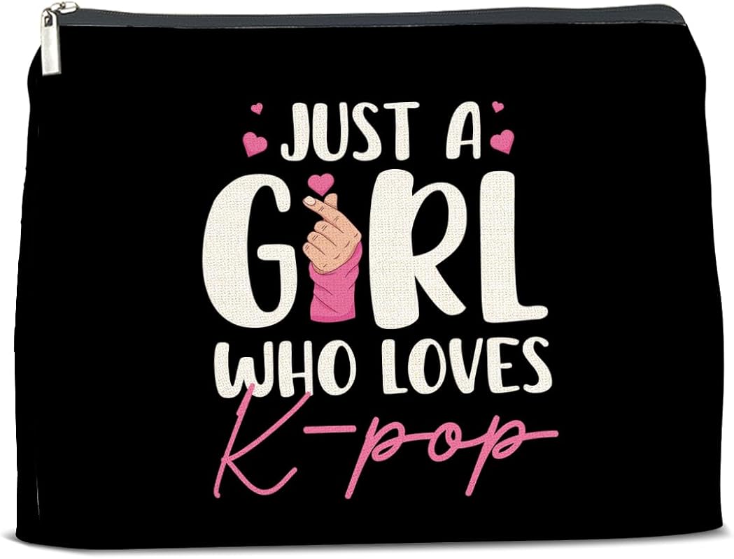 LyoGao K-Pop Gifts for Teen Girls, Kpop Music Lover Makeup Bag Korean 