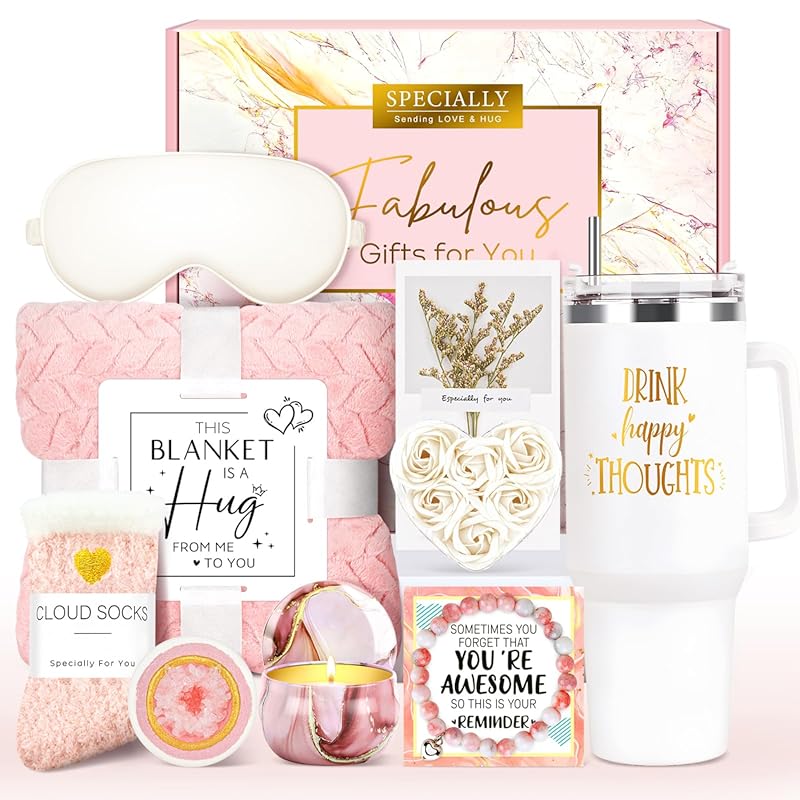 Get well soon spa gift basket for her self care package delivery