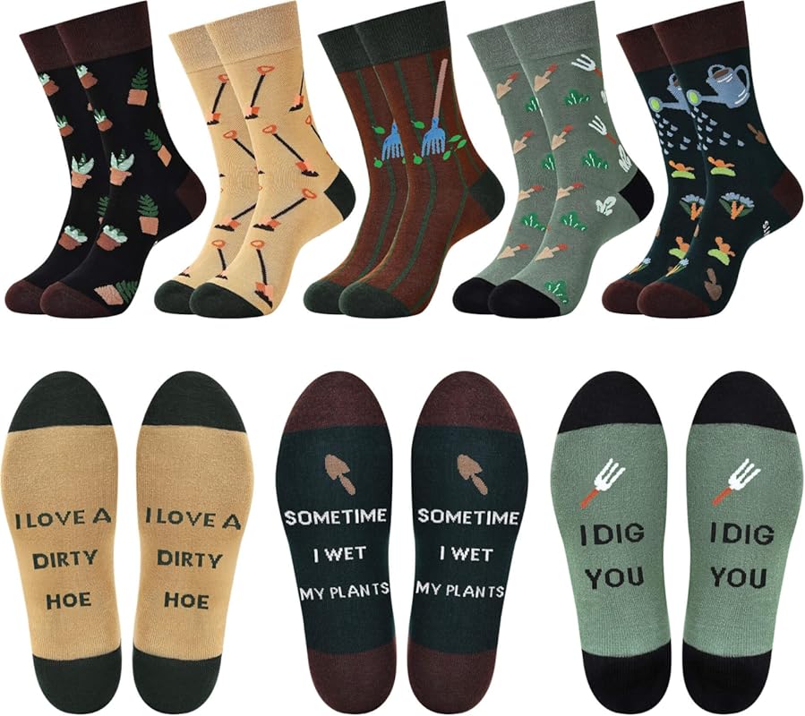 Fun Novelty Cotton Socks for Men Perfect Birthday Gift for Dad Son or 