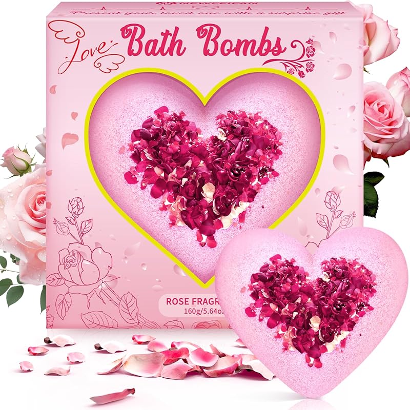 Valentines Bath Bombs for Women, XXL Valentines Day Gifts for Her & Him