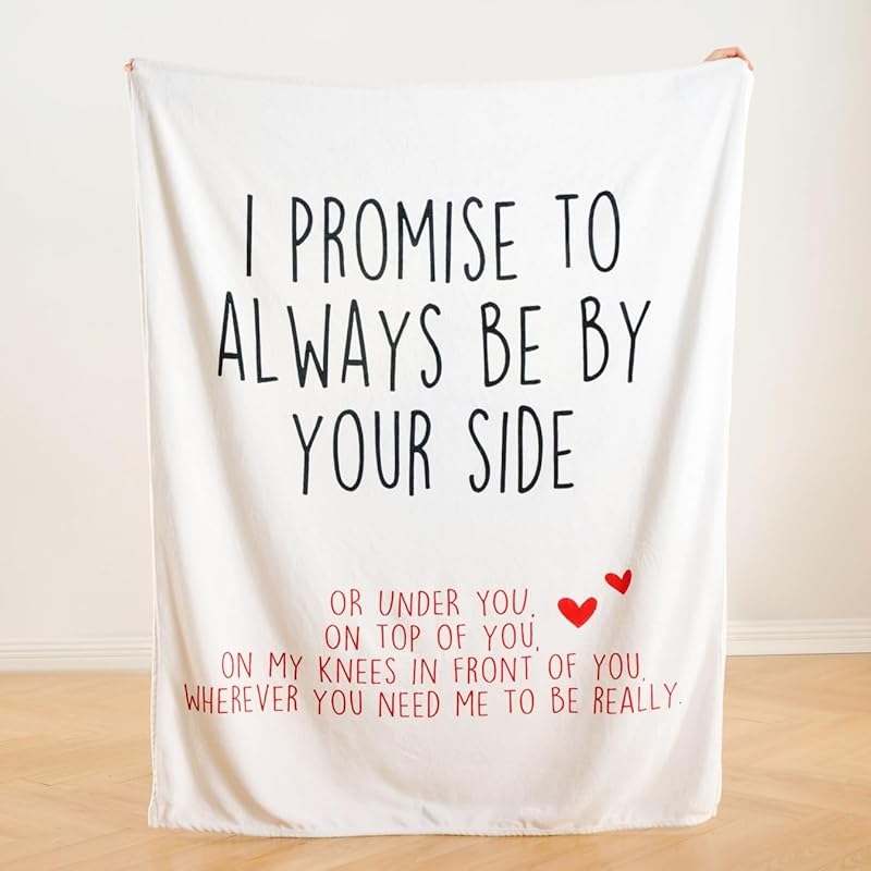 Funny Valentine’s Day Romantic Throw Blanket – Soft Cozy Fleece, Cute
