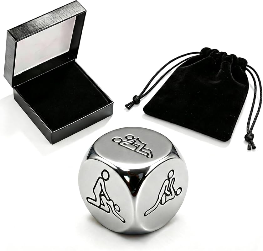 Stainless Steel Decision Dice for Couples with 6 Romantic Positions in