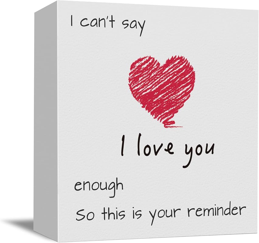 Valentine's Day Wooden Box Sign