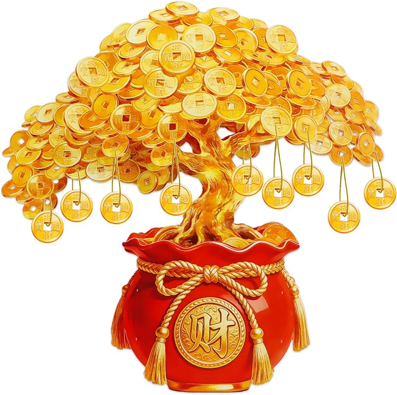 WhatSign 3D Pop Up Money Tree Card for Lunar New Year Prosperity Gift