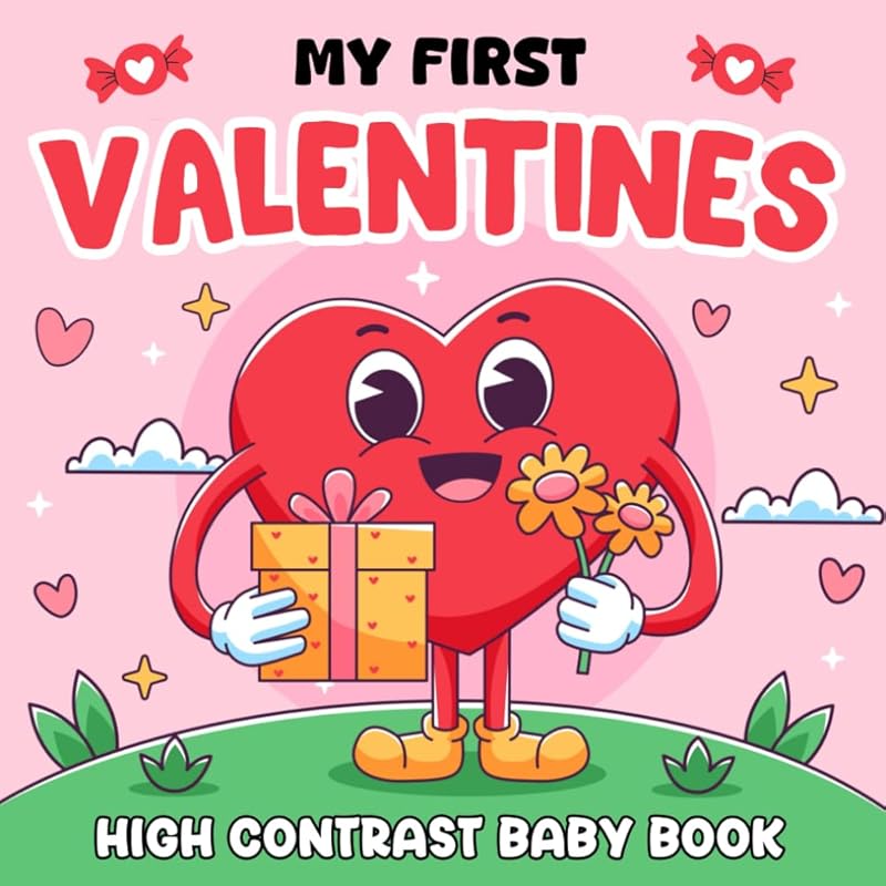 1st Valentine's Day Gifts: My First Valentines, High Contrast Book For