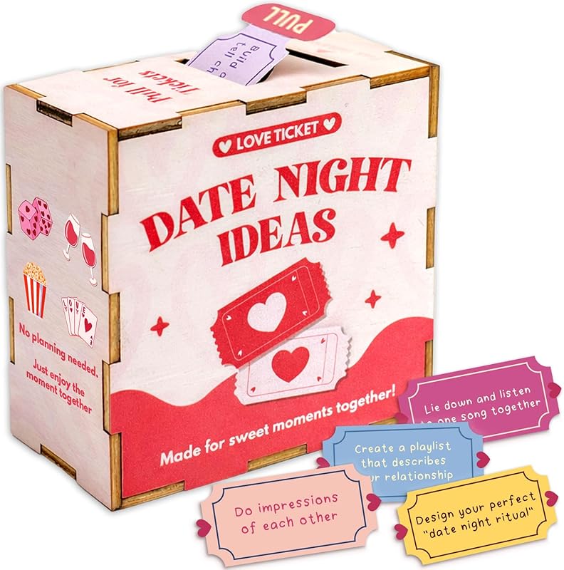 Romantic Date Idea Tickets for Couples, Perfect for Anniversaries or V