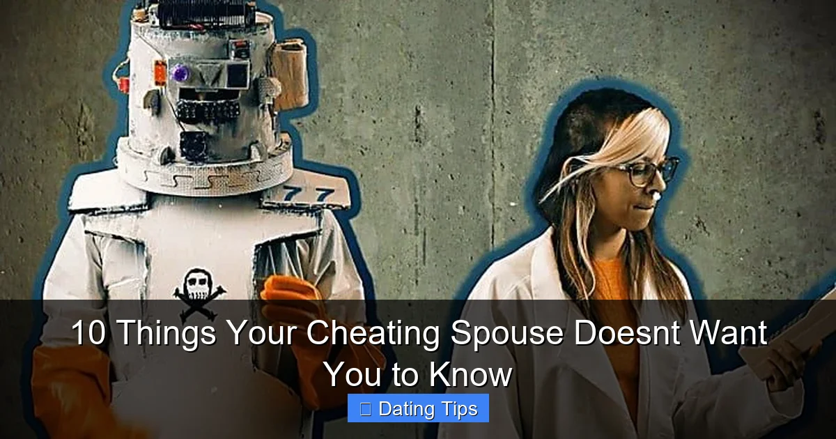 10 Things Your Cheating Spouse Doesnt Want You to Know
