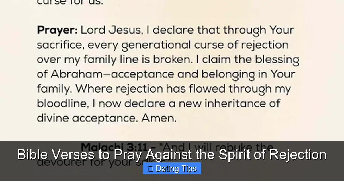 Bible Verses to Pray Against the Spirit of Rejection