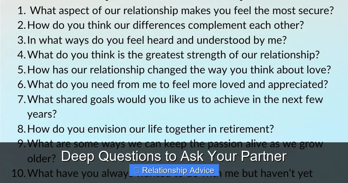Deep Questions to Ask Your Partner
