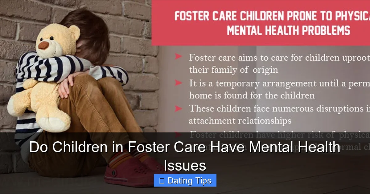 Do Children in Foster Care Have Mental Health Issues