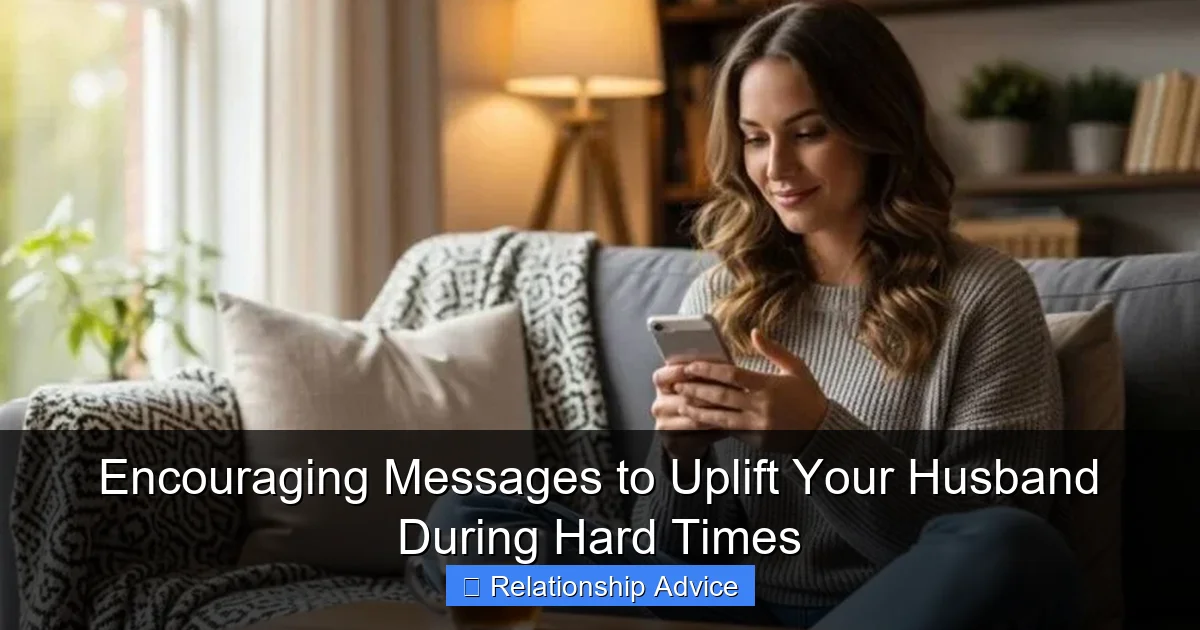 Encouraging Messages to Uplift Your Husband During Hard Times