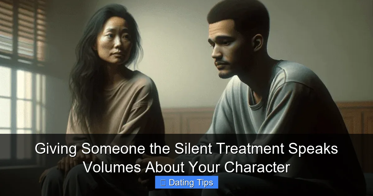 Giving Someone the Silent Treatment Speaks Volumes About Your Character