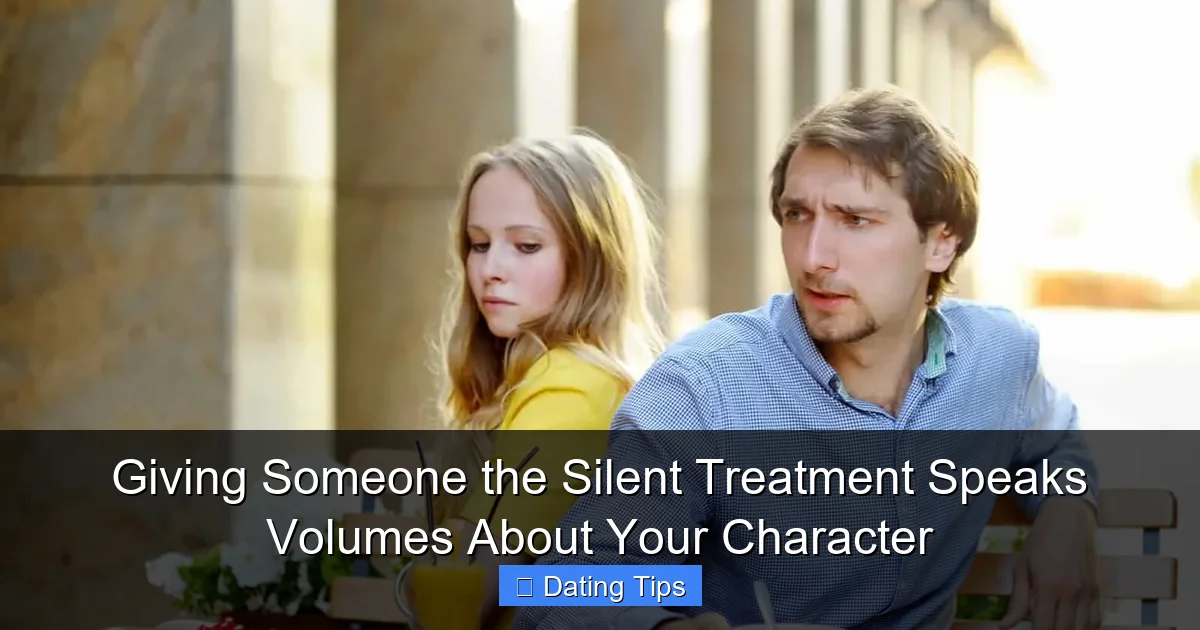 Giving Someone the Silent Treatment Speaks Volumes About Your Character