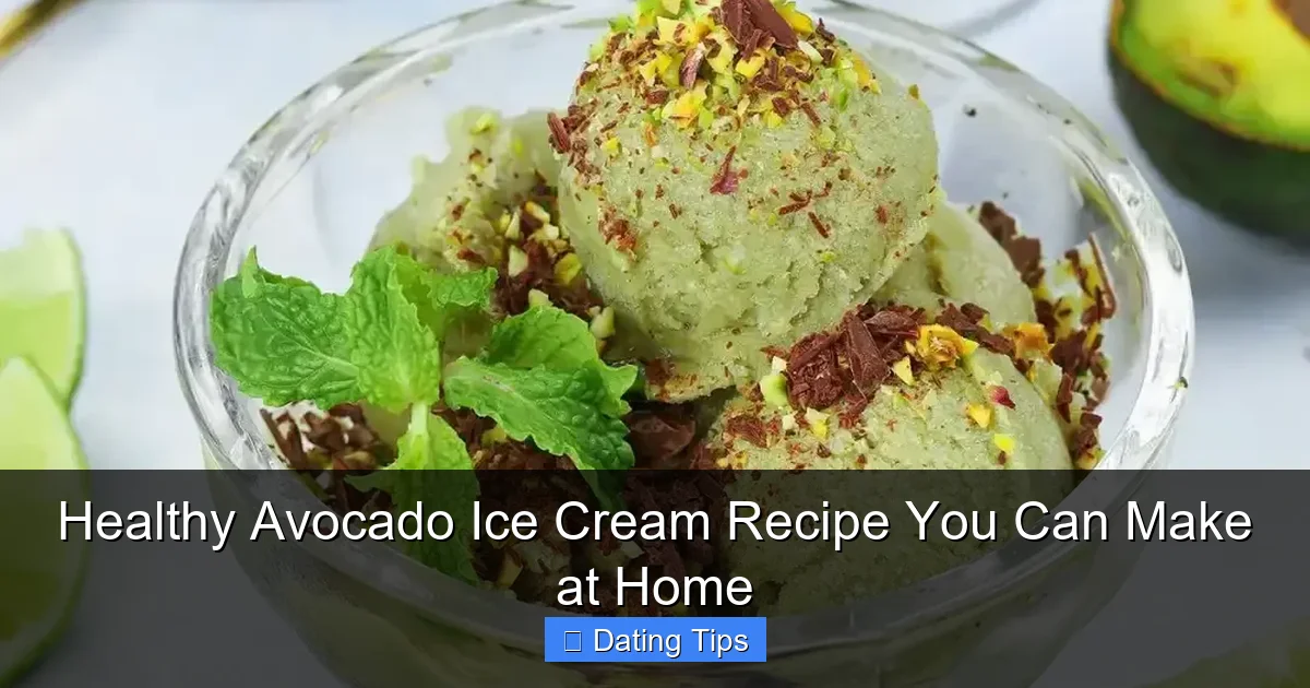 Healthy Avocado Ice Cream Recipe You Can Make at Home