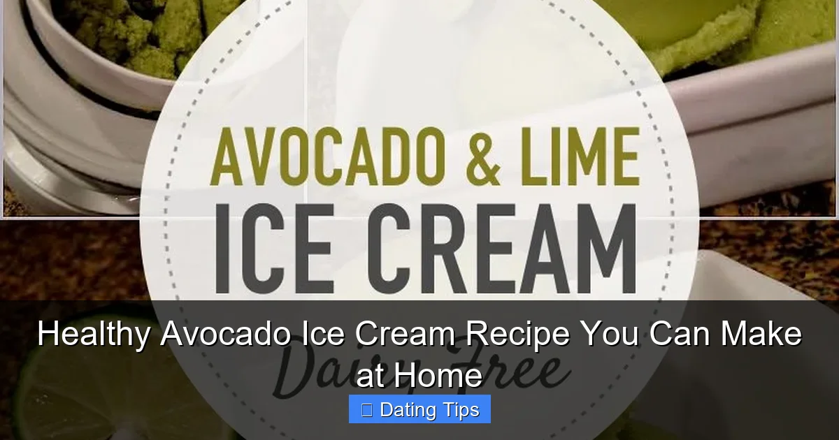 Healthy Avocado Ice Cream Recipe You Can Make at Home