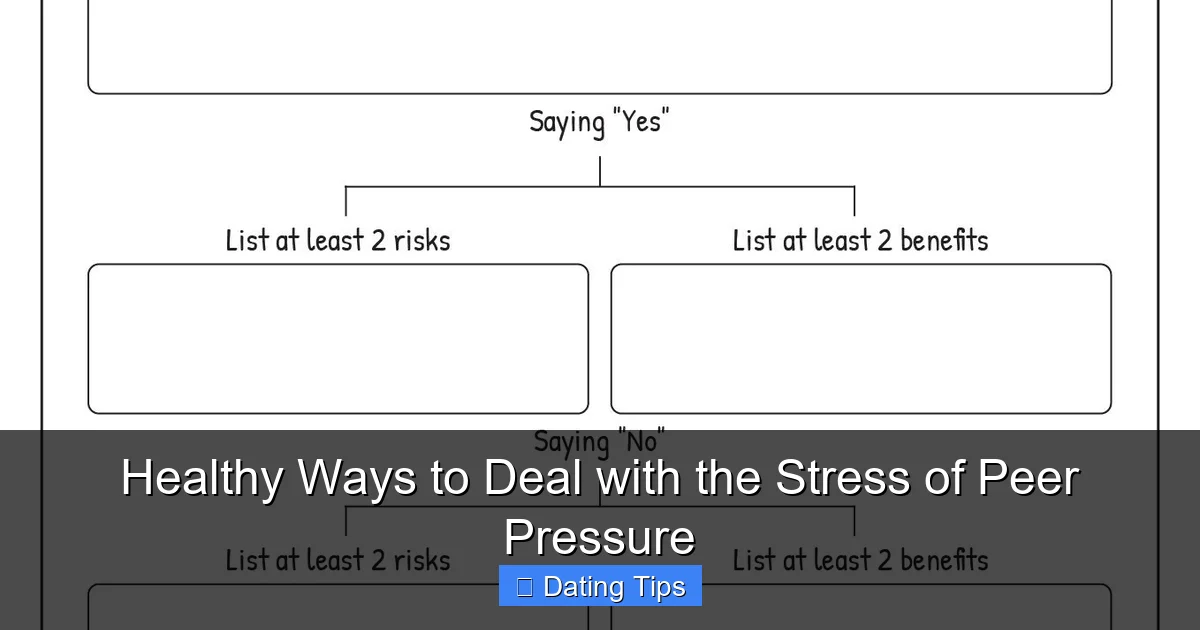 Healthy Ways to Deal with the Stress of Peer Pressure