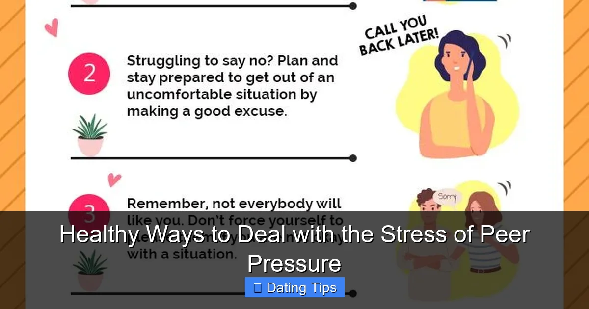 Healthy Ways to Deal with the Stress of Peer Pressure