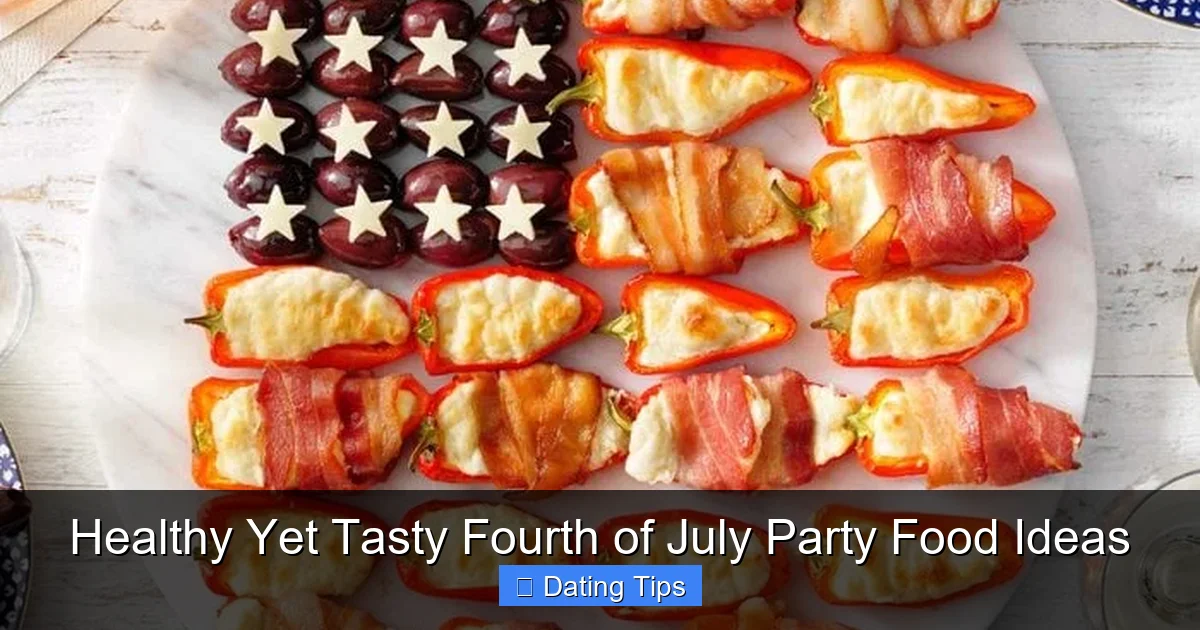 Healthy Yet Tasty Fourth of July Party Food Ideas