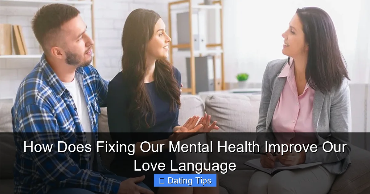 How Does Fixing Our Mental Health Improve Our Love Language