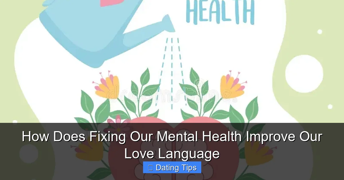 How Does Fixing Our Mental Health Improve Our Love Language