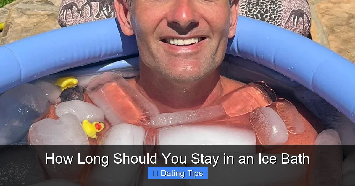 How Long Should You Stay in an Ice Bath