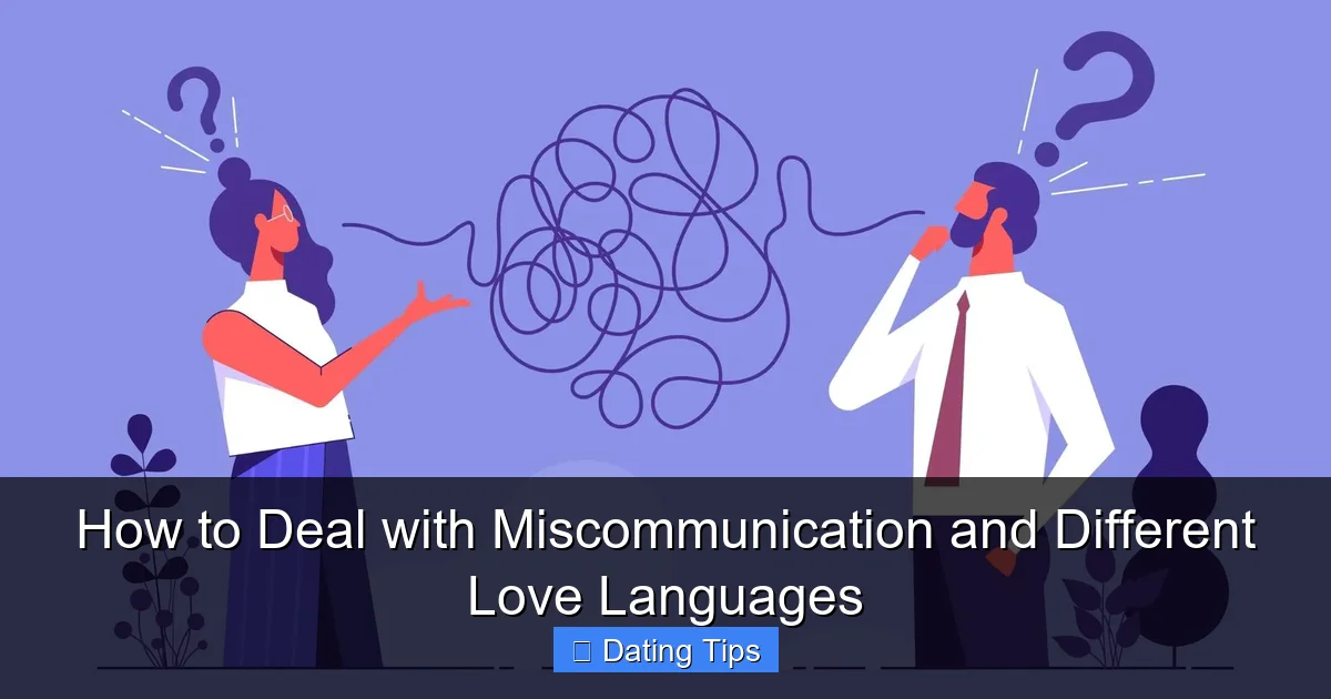 How to Deal with Miscommunication and Different Love Languages