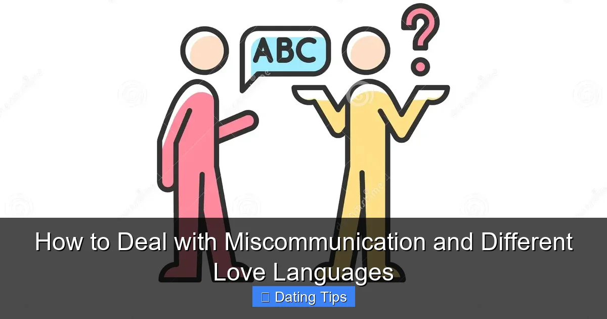 How to Deal with Miscommunication and Different Love Languages