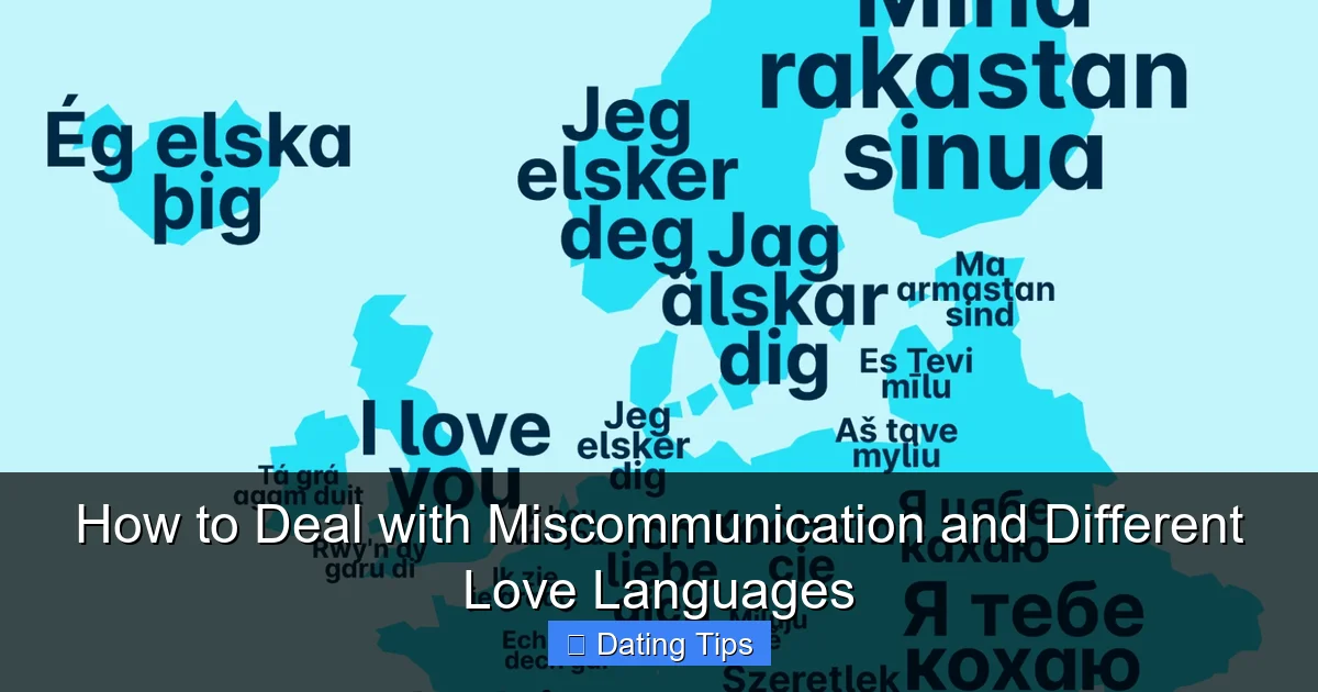 How to Deal with Miscommunication and Different Love Languages