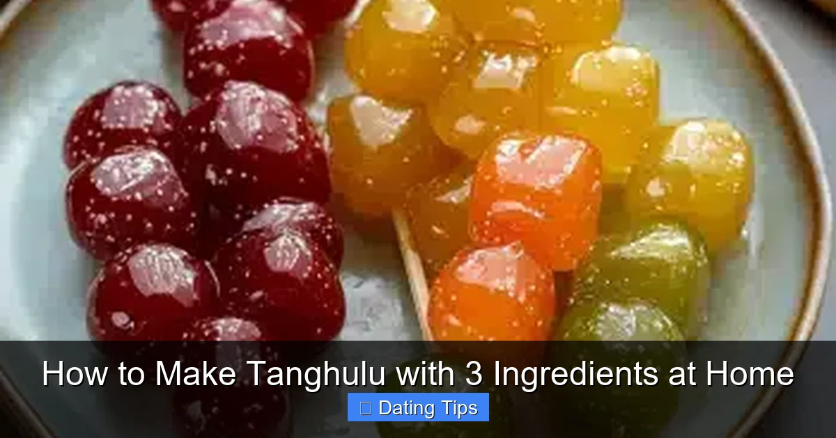 How to Make Tanghulu with 3 Ingredients at Home