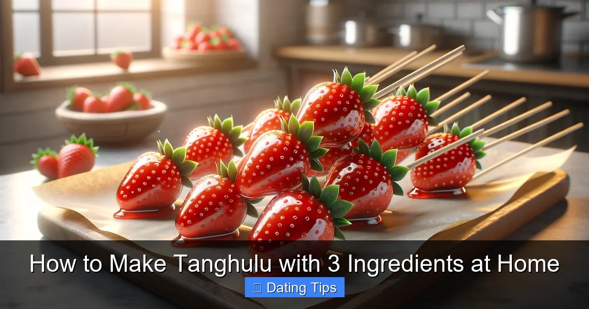 How to Make Tanghulu with 3 Ingredients at Home