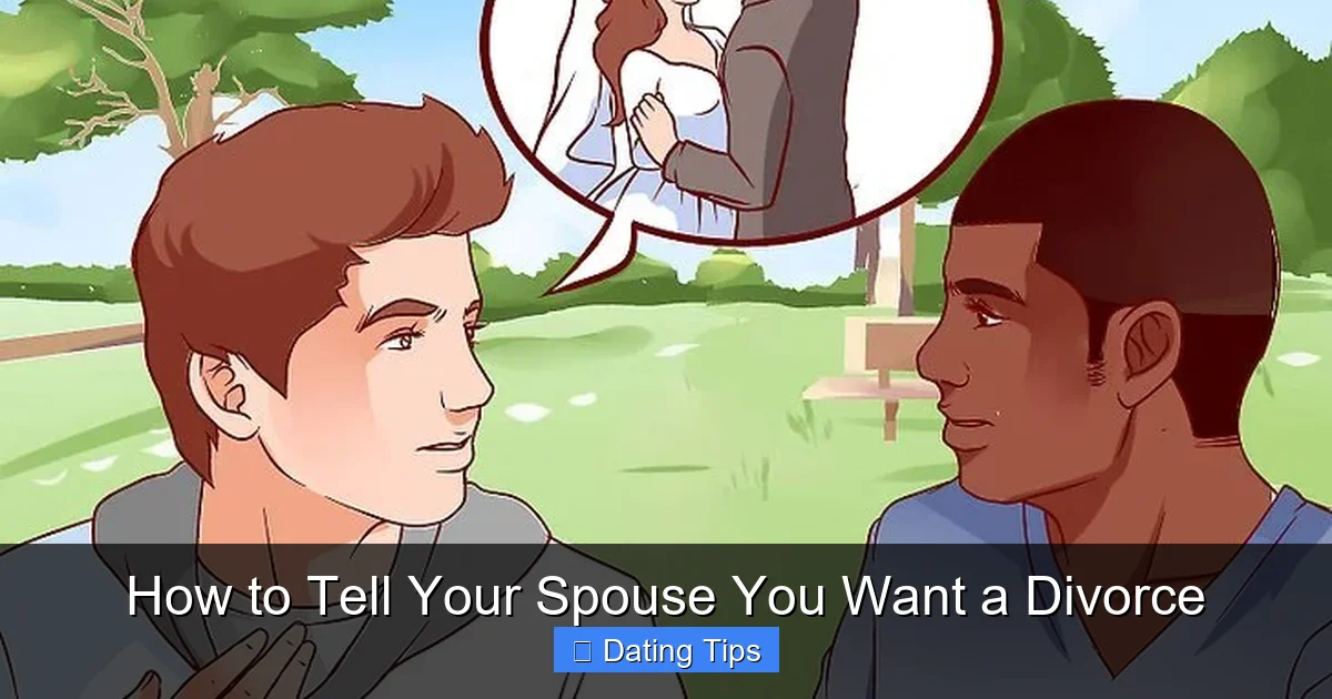 How to Tell Your Spouse You Want a Divorce