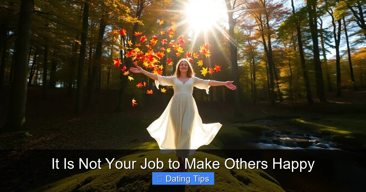 It Is Not Your Job to Make Others Happy