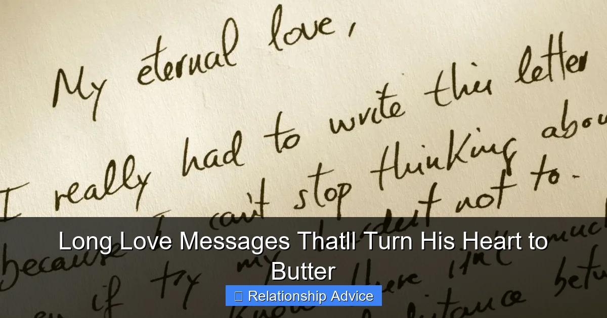 Long Love Messages Thatll Turn His Heart to Butter