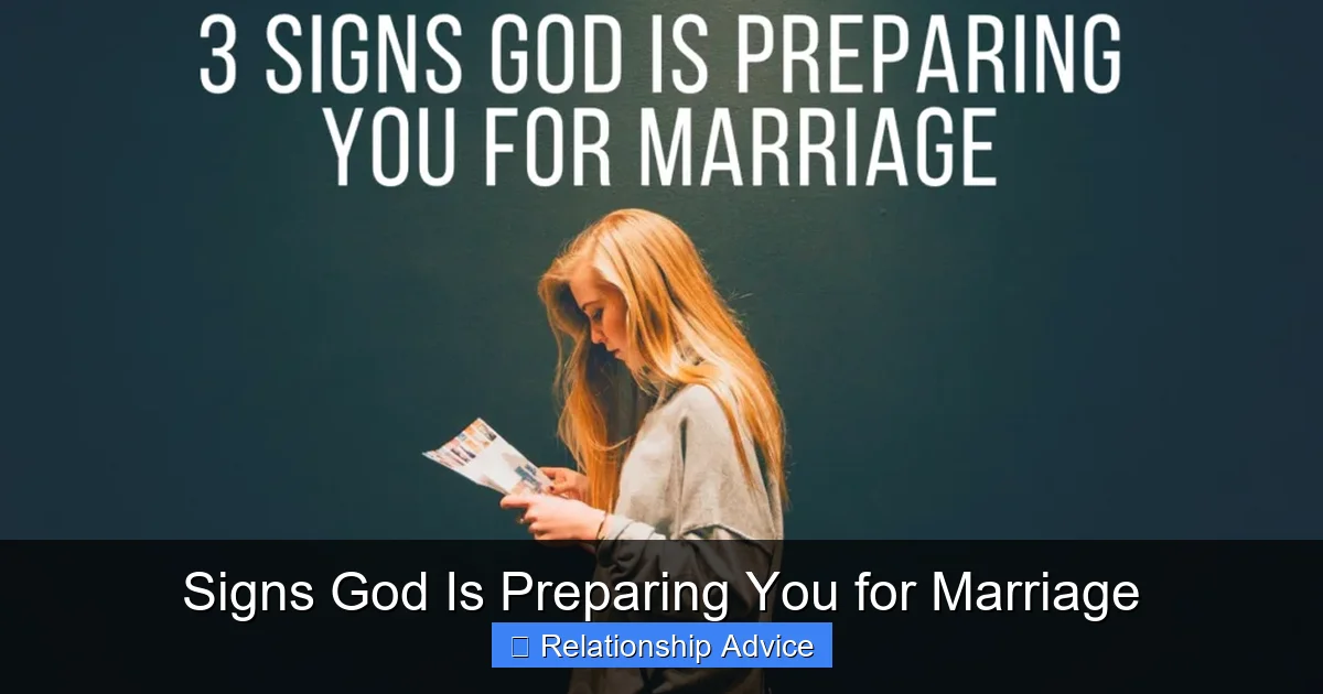 Signs God Is Preparing You for Marriage