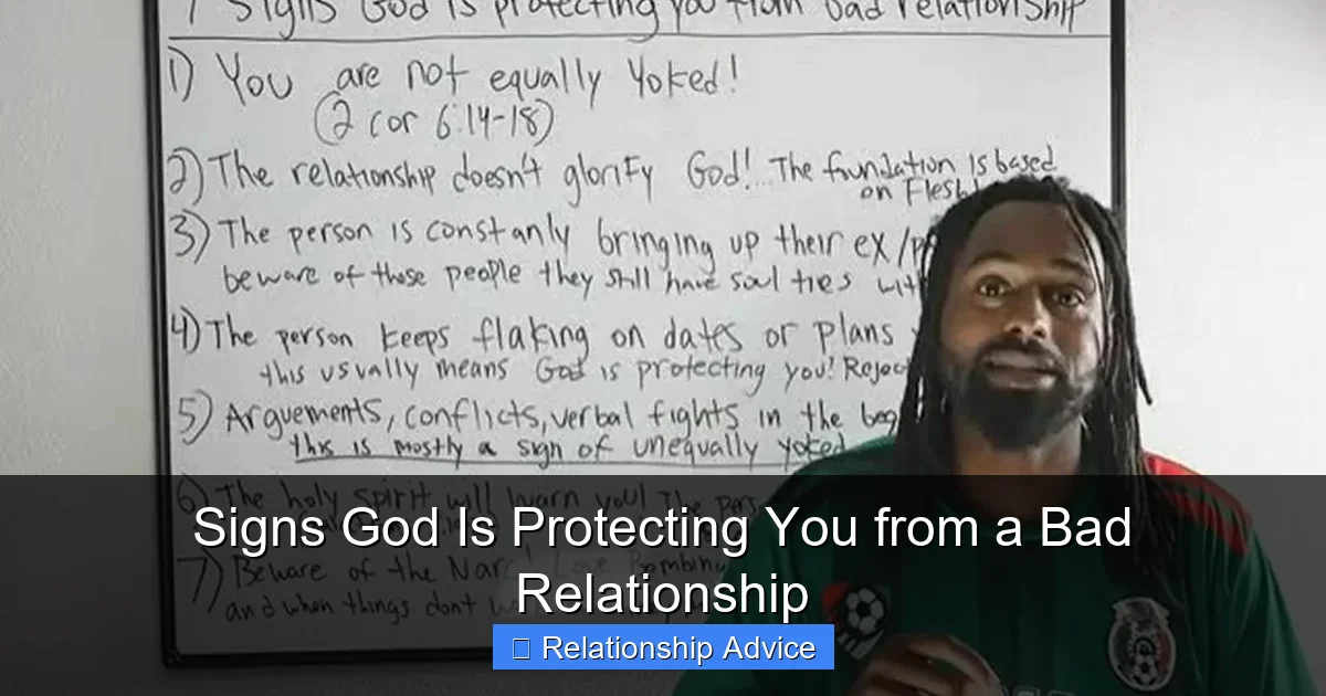 Signs God Is Protecting You from a Bad Relationship
