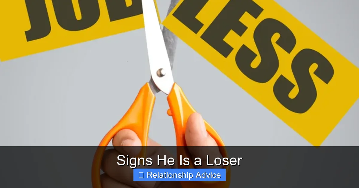 Signs He Is a Loser