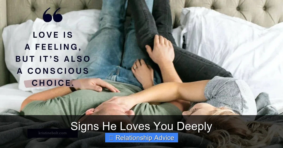 Signs He Loves You Deeply
