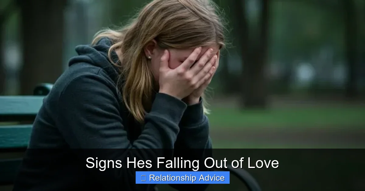 Signs Hes Falling Out of Love