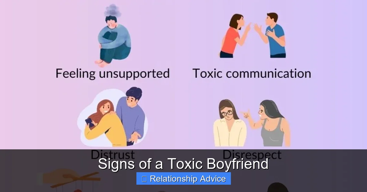 Signs of a Toxic Boyfriend