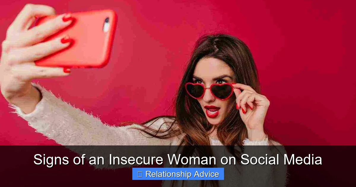 Signs of an Insecure Woman on Social Media